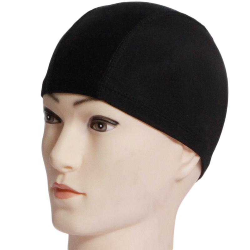 Adult Unisex Floral Solid Cloth Swim Cap with Three-Needle Five-Thread Design