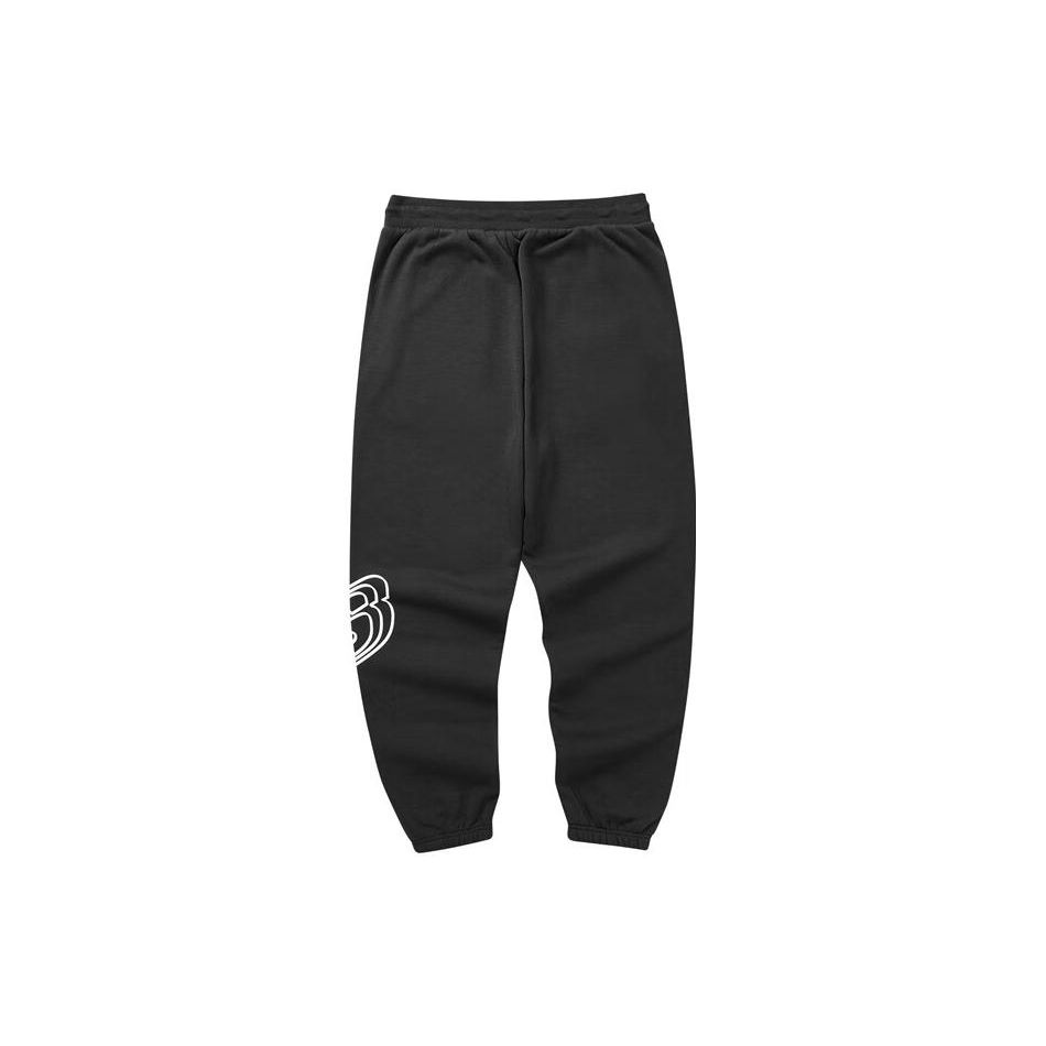 Skechers Solid Color Fleece Loose Fit Jogger Sweatpants Men bottoms Carbon-Black L322M046-0018