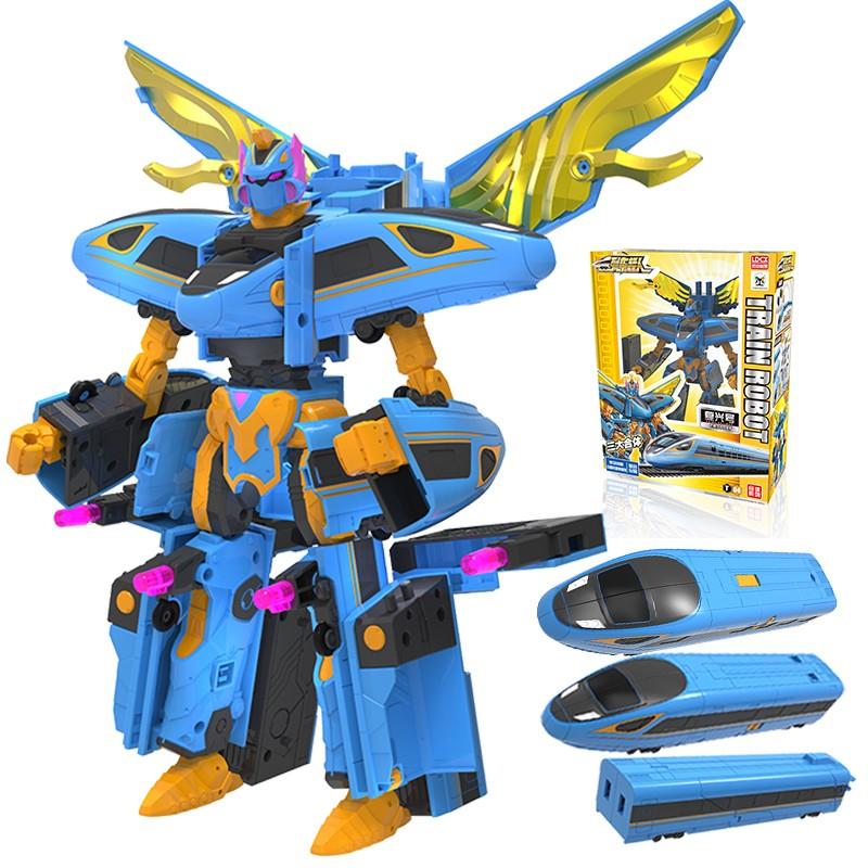 3 ÎN 1 China Cale Ferată de Mare Viteză Super Tren Robot Jucărie Transformabilă Tren Deformabil Figură de Acțiune CHSR Jucărie pentru Copii Jucării