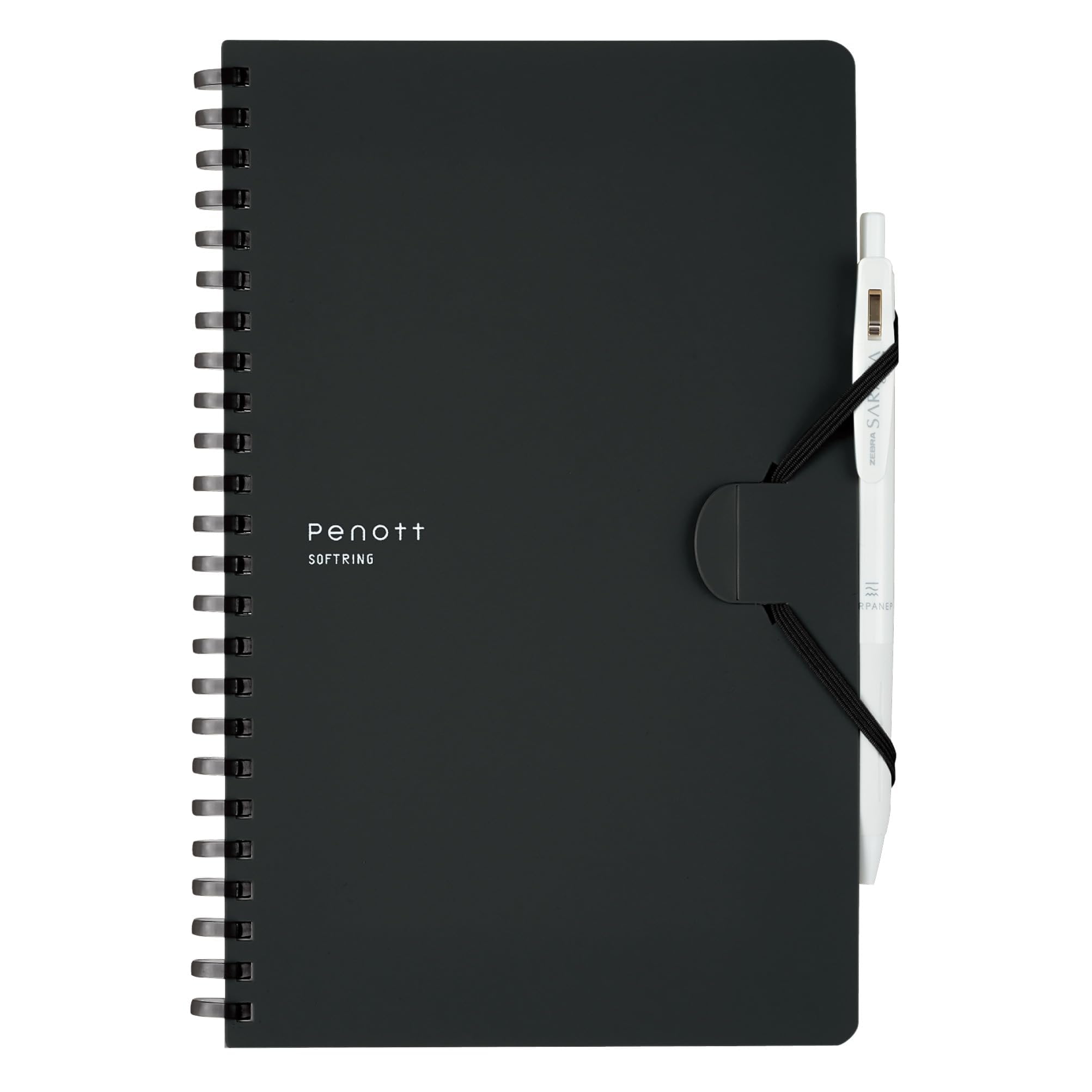 KOKUYO Penott Soft Ring A5 5mm Model Notebook, size, grid, Black, No. SP137S5-D