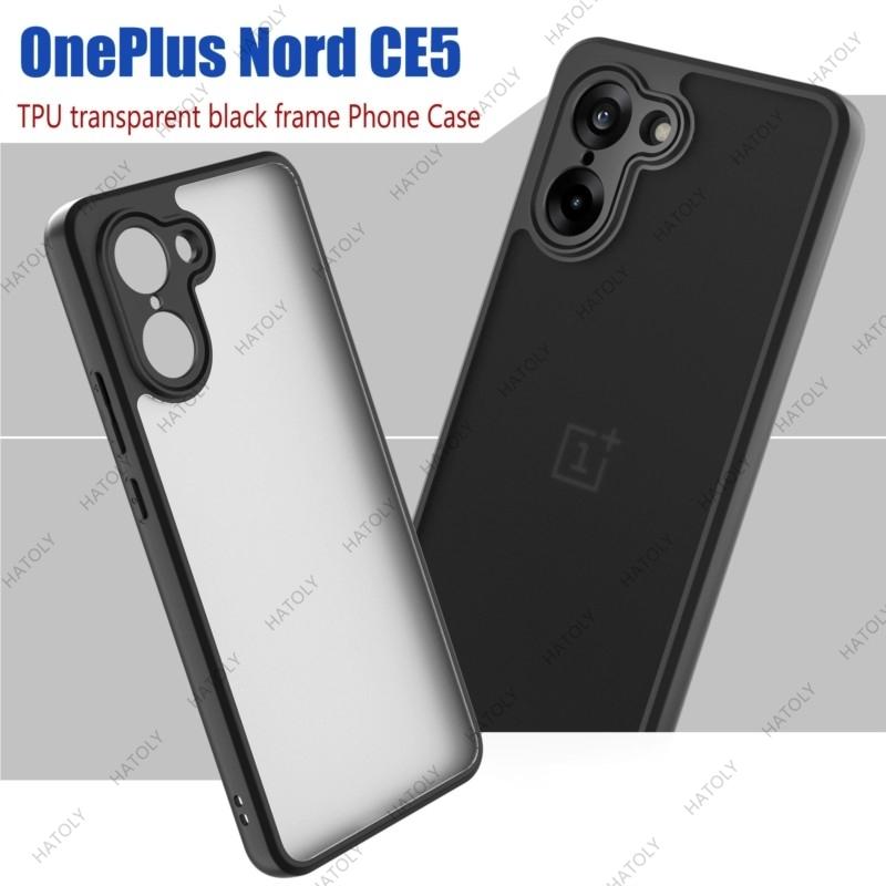 For OnePlus Nord CE5 Case for OnePlus Nord CE5 Cover Simple Black Matte Shell Anti-fingerprint Phone Case For OnePlus Nord CE5