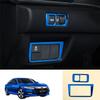 2PC For Honda Accord 2018- Blue Titanium Headlight Switch Control Frame Trim