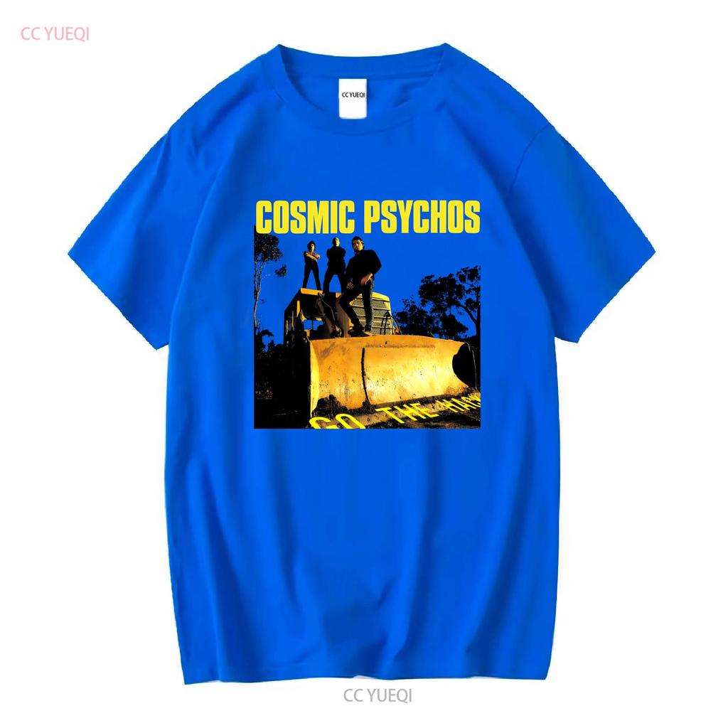 NEUES Cosmic Psychos Go The Hack Blau Alle Größen T-Shirt AG2343 vintage Gewaschen streetwear Dehnbar Atmungsaktiv Designerbekleidung