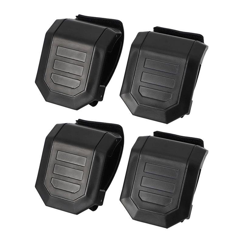 4Pcs UTV Windshield Adjustable Mounting Clamp Kit Windshield Fixed Clamps Straps For Polaris Ranger RZR, Maverick X3