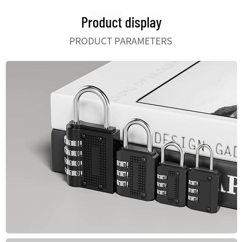 4-Digit Combination Padlock: Large, Anti-Theft Lock for Gym, Warehouse, Outdoor, and Locker Doors