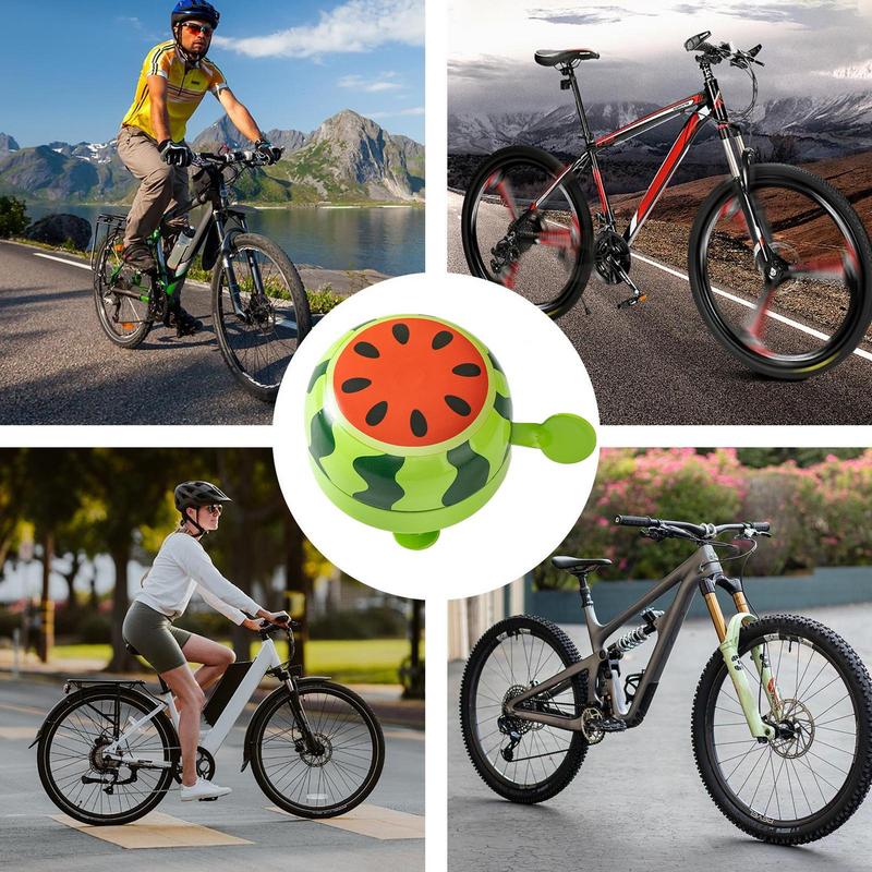 Fruit Bike Bells Watermelon Printing Cute Bicycles Bells For Handlebar Lovely Beach Cruiser Biking Reminder Ringtone Adults