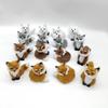 Faux Furs Foxes Ornament Lightweight Safe For Kids Room Office Party Decoration Animal Figurine Pendant
