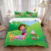 Dora Musical Adventure Print 3Pcs Bedding Setduvet Cover With 2 Bedropillowcase Home Birthday Gift