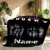 Custom Name Personalized Bride of Chucky Print Blanket, Home Decor, Bedroom, Sofa, Camping, Couch, Gifts for Birthday Christmas