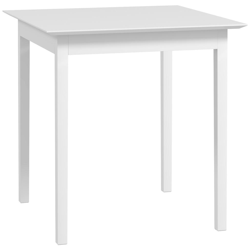 Tavolo da cucina Tavolo da pranzo Tavolo quadrato, design moderno, 75 cm x 75 cm x 76 cm, Bianco