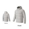 Anta Training Series Duck Down Quick Warm Water Resistant Windproof Warm Hooded Puffer Jacket Unisex Outerwear Light-Pink Gray 172547903-2