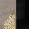 Sideboard Gray and Gold 80 x 33 x 75 cm Solid Mango Wood