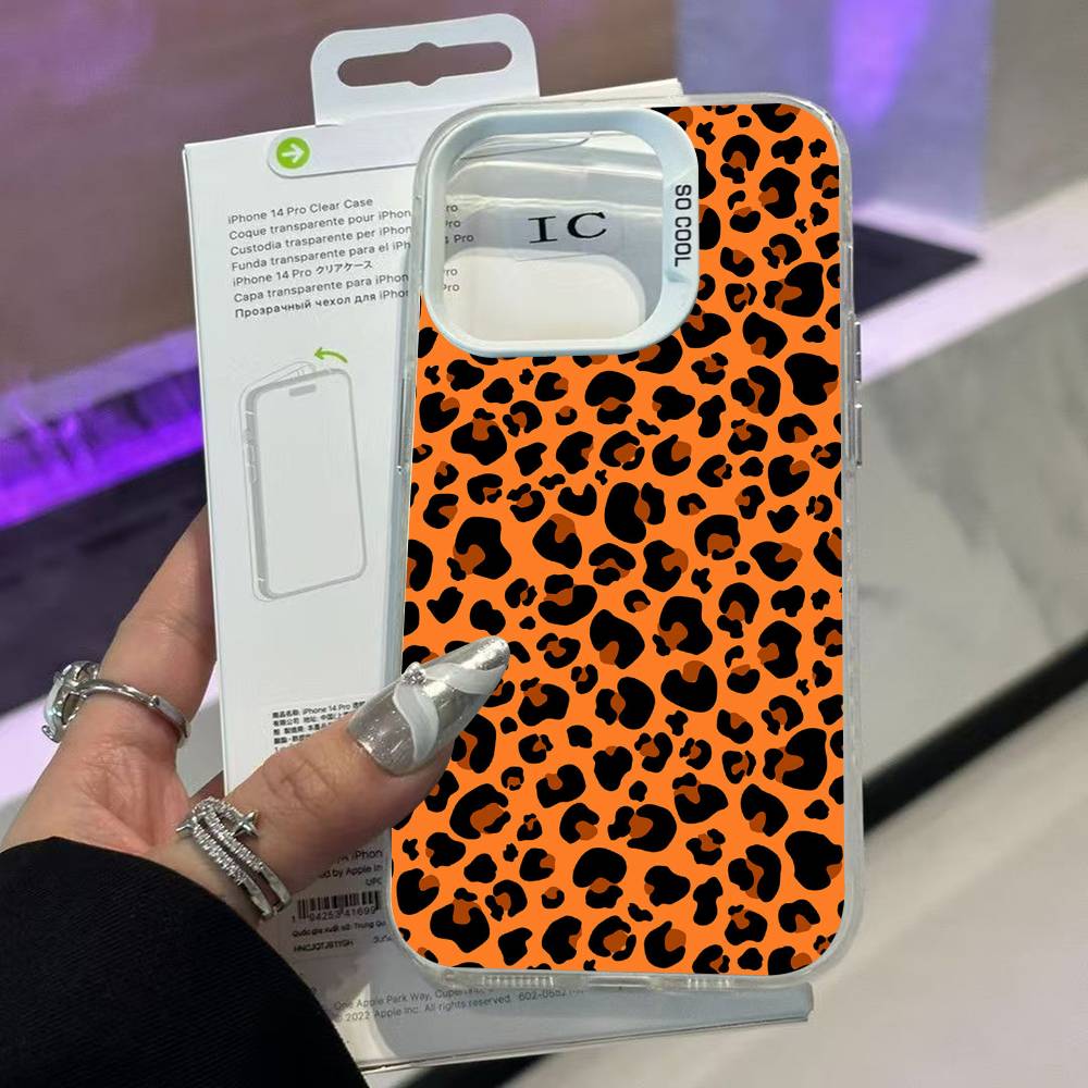Sexy Leopard Print Phone Case For IPhone 17 16 15 14 13 12 Mini 11 8 7 Pro Max Plus Colorful Phone Case