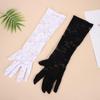 2026 Mid-Length Black Lace Vintage Wedding Dress Gloves for Photography
