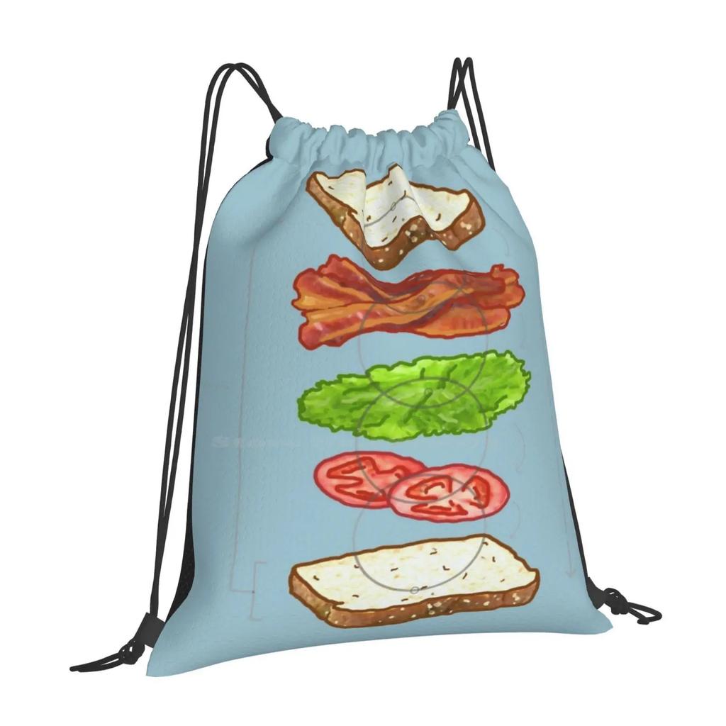 Blt Perfection Blueprint Tm Hot Sale Schoolbag Backpack Fashion Bags Burger Blt Blueprint Technical Science Engineering Food