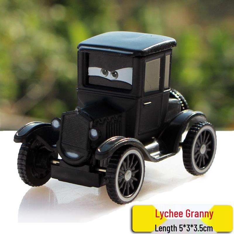 Pixar Cars Alloy Toy Set: McQueen, Mater, Sally, Sheriff Models