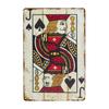 Vintage Poker Metal Sign Retro Joker Tin Sign King Jack Sign Wall Decoration for Home Cafe Pub Bar Shop 8x12 Inch