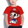 Maglietta Fashion Mario 2025 Abbigliamento per Bambini Top Maglietta per Ragazzi Maglietta Gioco Stampa 3D Maglietta Animazione Divertente Manica Corta Abbigliamento per Neonate