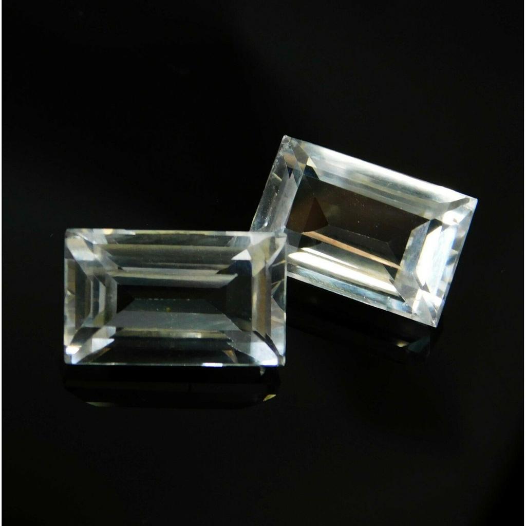 Natural White Ceylon Sapphire 16.32ct Emerald Cut Certified Loose Gemstone