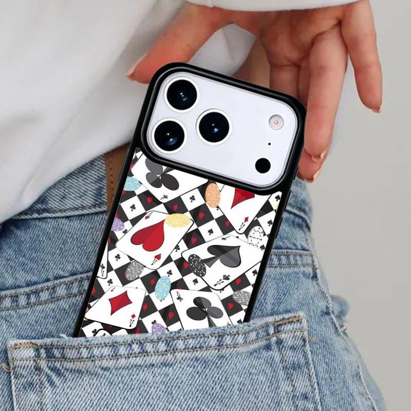 Cards Casino Ace Of Spades Phone Case for iPhone 16e 15 14 13 12 17 Pro Max Plus Air 17pro Cover Coque