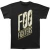 Men's Foo Fighters Slanted Logo Black Slim Fit T-shirt XX-Large Black