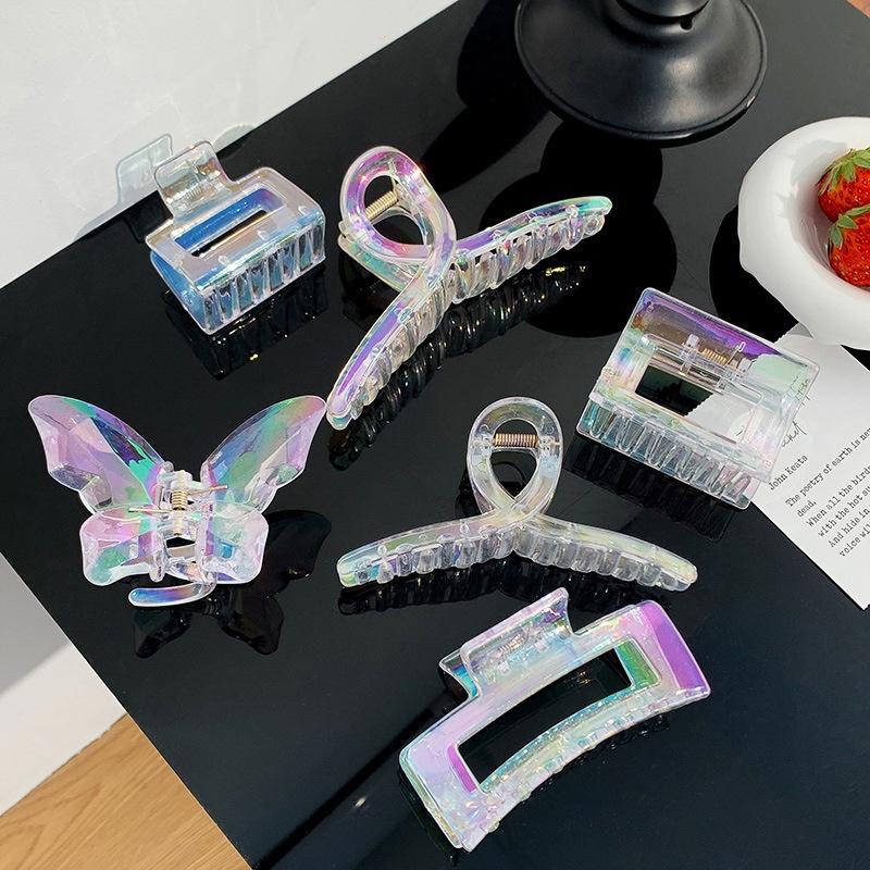 Mermaid Princess Hairpin Fashion Girl's Transparent Advanced Sense Dazzling Pearly Grab Clip Hair Clip Hair Accessories