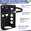 Truck Bed Tank Bracket Propane Mounting Bracket, Adjustable Stainless Steel Strap Design, Heavy Duty Rust Resistant Gas Bottle Holder for Outdoor