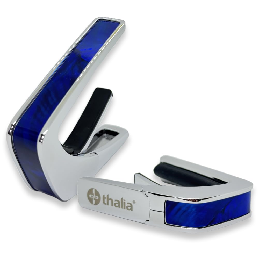 

Thalia Capos Electric Blue Angel Wing Capo Exotic Shell Series
