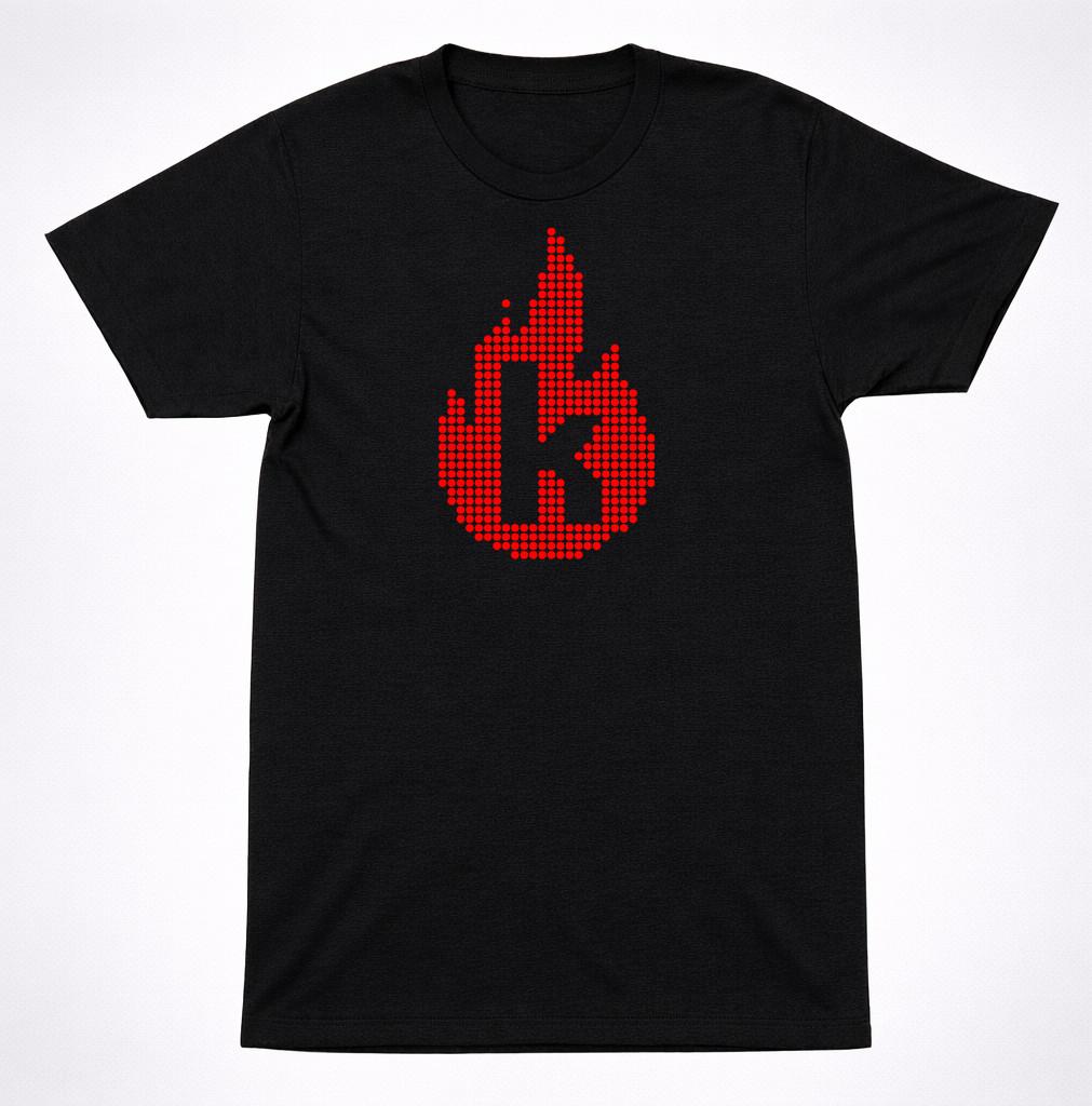 The Killers Flame Logo T-Shirt Red Black Indie Alternative Rock Band Tee S разноцветный