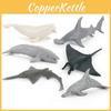 Pvc Ocean Life Dolphin Devil Fish Beluga Shark Realistic Model Collectible Display Figurine