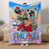 1pc One Piece Zoros Adventure Soft Throw Blanket Flannel All Season Light Weight Living Room/Bedroom Warm Blanket. M7270145