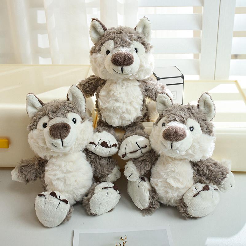 17cm Cute Cartoon Wolf Doll Boy Birthday Children's Day Gift Plush Toys Plushie Stuffed Toys Decoration Christmas Gifts