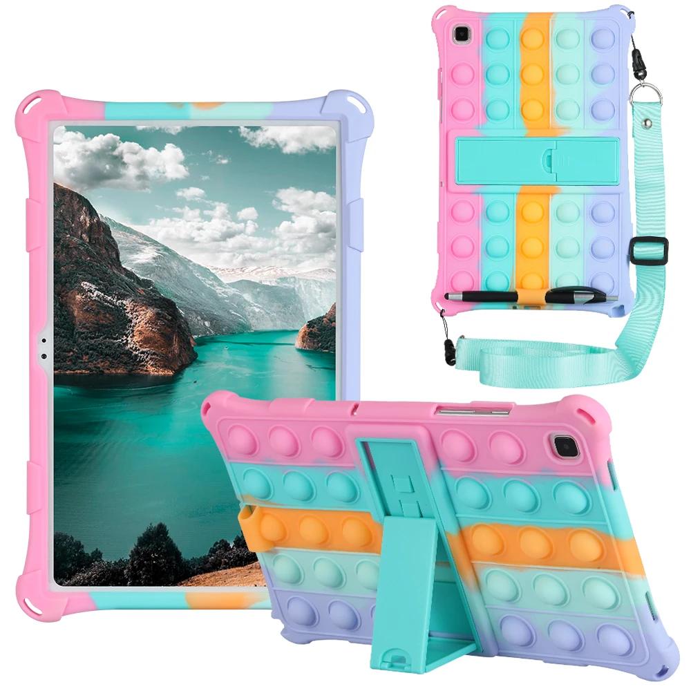 Pop Push It Case For Tab M10 HD 2nd X306 TB-X306F/X Tablet Stand Cover for Tab M10 FHD Plus 10.3 TB-X606F Case