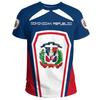 Dominican Republic Flag Map 3D Printed T Shirt For Men Clothes Fashion Male T-Shirt National Emblem Tshirt Independence Day Tee