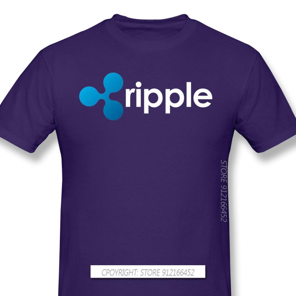 Top Quality Clothes XRP Ripple Coin Cryptocurrency Novelty Short Sleeve Man's T-Shirts Bitcoin Fashion For Men Shirt For Adult
