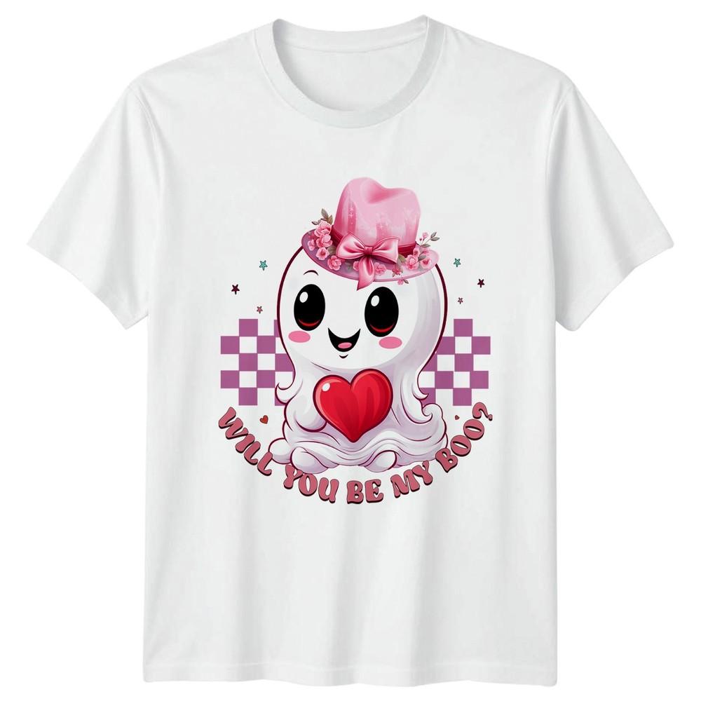 WILL YOU BE MY BOO Unisexs TShirt Kawaii Ghost S