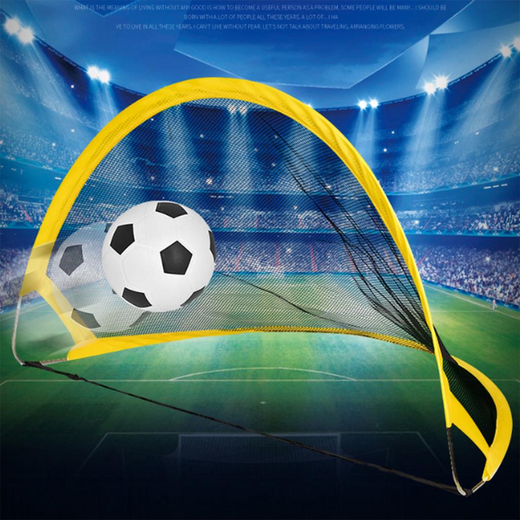 Portable Children Kids Soccer Goals Net Folding Youth Soccer Goal Training Equipment for Backyard Indoor Outdoor