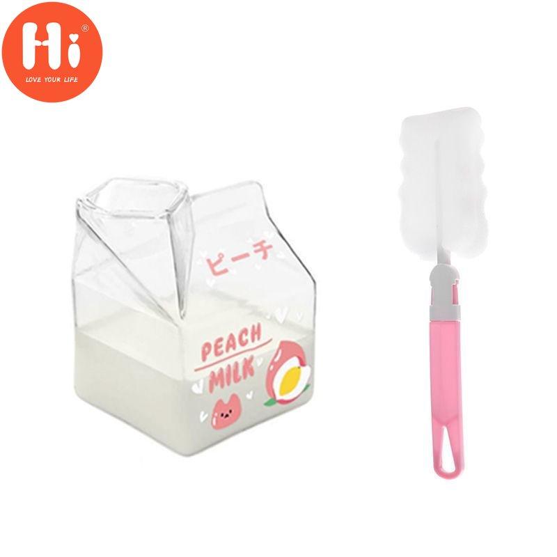 Hallo Neuheit, halber Pint, Sahnekännchen, Milch, niedlicher Karton, Glastasse, Kaffeeglas, Safttasse, einzigartiges Design, reine Handarbeit