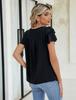 2025 Women's Spring/Summer Casual Pleated Short-Sleeve Pullover T-Shirt.