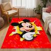 Mickey Mouse In Starry Night Disney Cartoon Theme Anti-Slip Rug - Polyester, Home Decor, Suitable for Bedrooms, Living Rooms, Doorways, and Studios