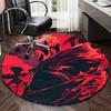 1pc Jujutsu Kaisen Satoru Gojo Round Carpet Anime Design Chair Mat for Office, Home Decor, Gaming Room