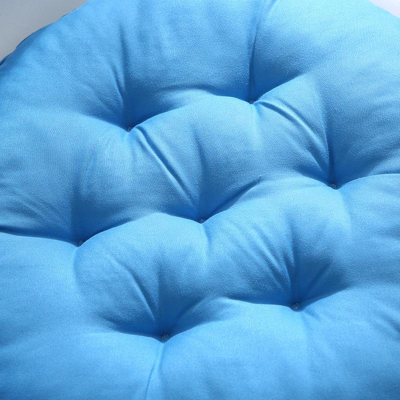 Round Solid Color Chair Cushion Seat Pad Soft Comfortable Sofa Pillow Office Home Decor Floor Mat for Dining Living Room