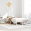 Vidaxl Bed Frame Without Mattress, White, 90X200 Cm, Solid Pine Wood