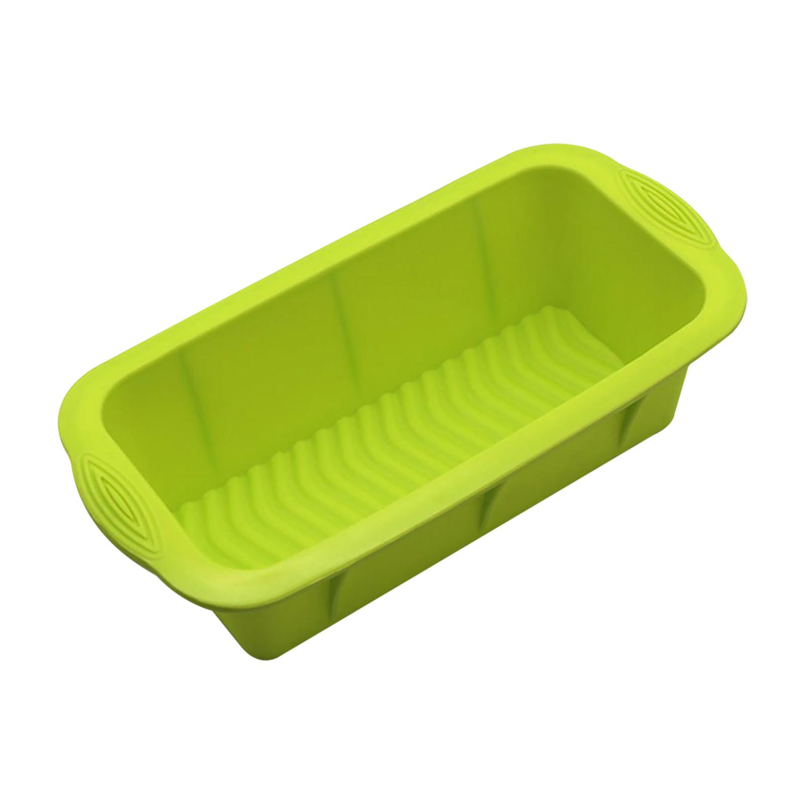 Silicone Bread Loaf Pan Bread Rectangle Non-Stick Baking зелёный
