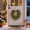 Christmas Wreath, Winter Wreath Garland, Wall Hanging Artificial Wreath, Front Door Wreath Xmas Wreath For Indoor Outdoor