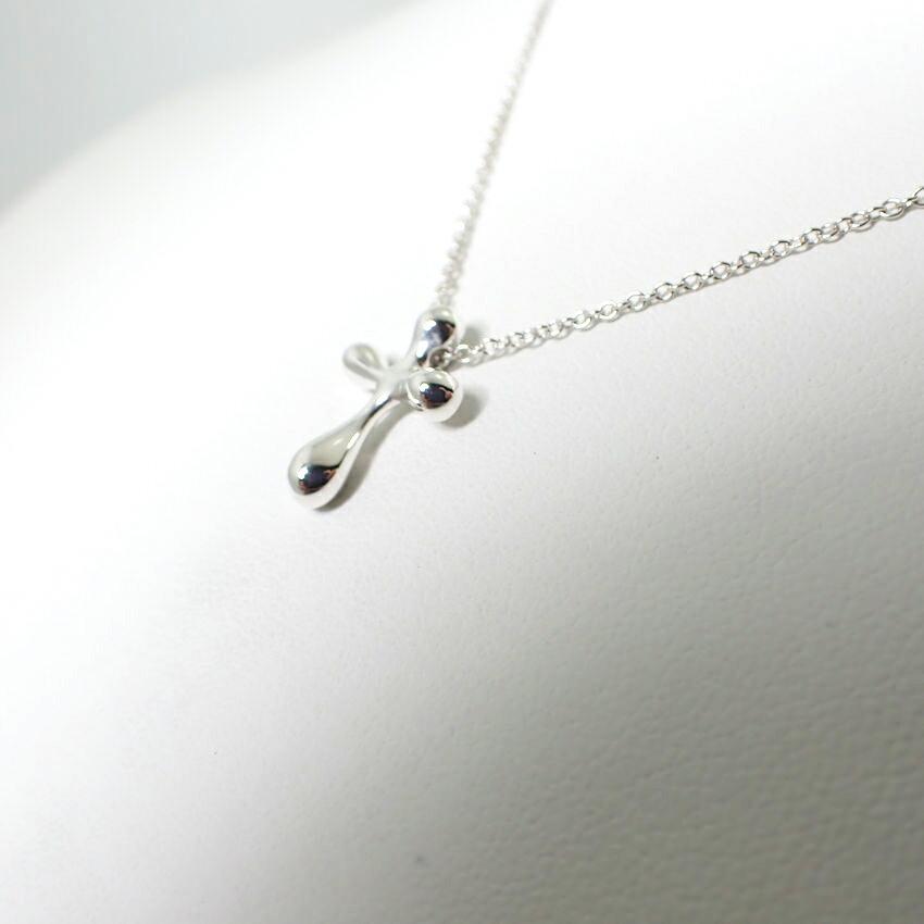[Used] TIFFANY/Tiffany 925 Cross Pendant/Necklace/j60-7