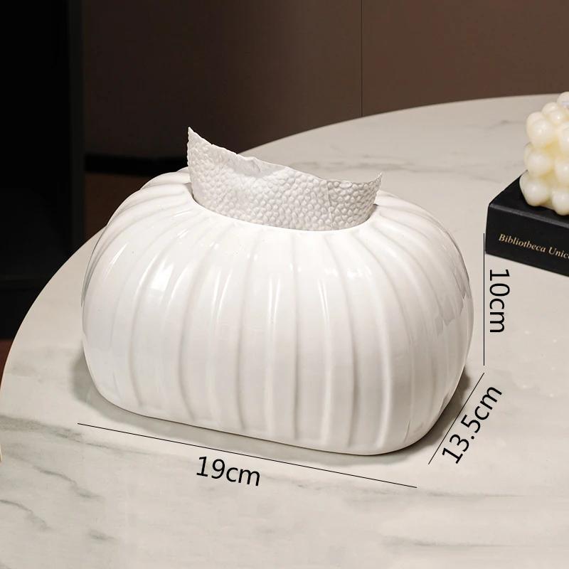 

Creative Ceramic Tissue Box Napkin Paper Box Tissue Holder Tissue Case Dining Table Paper Box Home Decoration Accessories