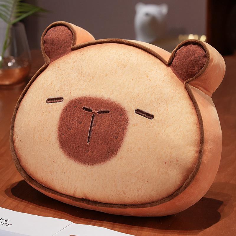 Creative Soft Toast Cat Pillow Blanket Plush Toy Kapibara Doll Home Pillow Cushion Ragdoll 40 * 30cm throw pillow (0.4kg)