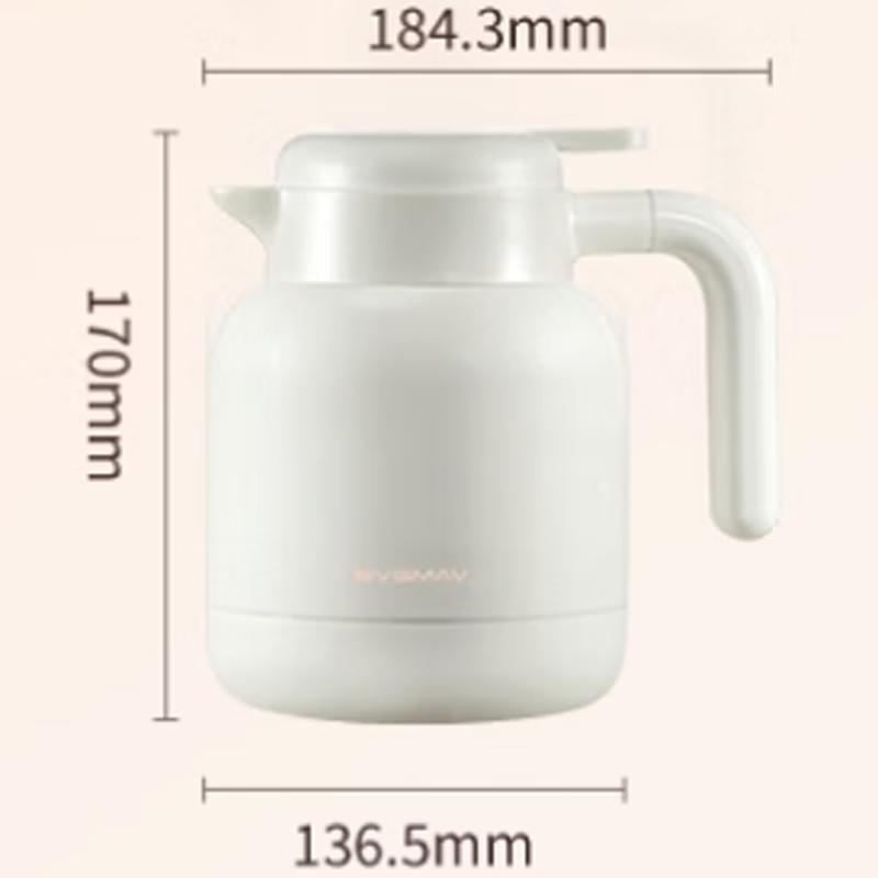 BVGMAV 1L Stainless Steel Thermos with Tea Infuser