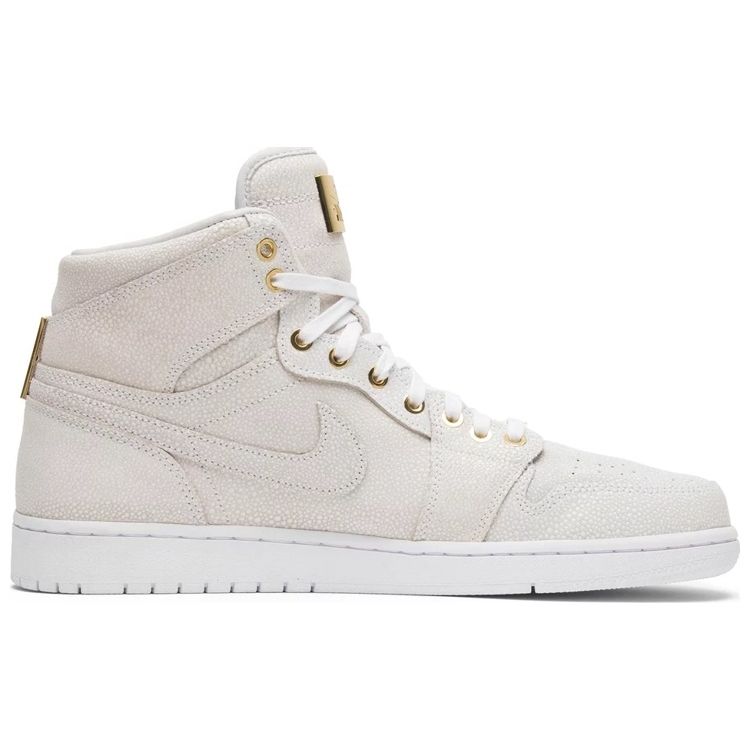 Air Jordan 1 Retro High OG Pinnacle Men Sneakers White Metallic-Gold 705075-130